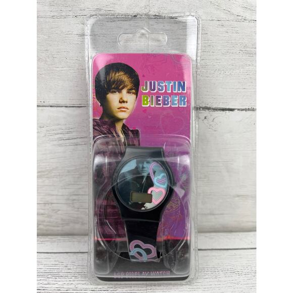 SALE Justin Bieber LCD Display Watch Accutime Kids Collectible Watch Fan Gear - Picture 1 of 3